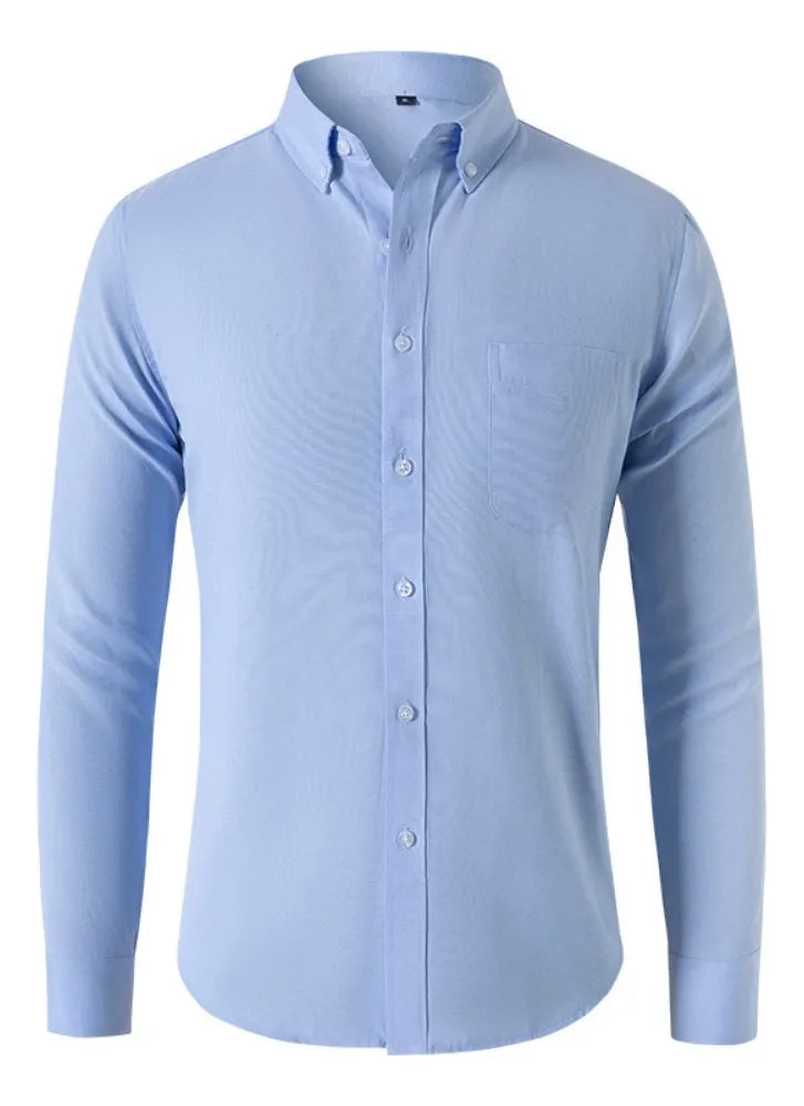Camisa Formal Oxford - Azul